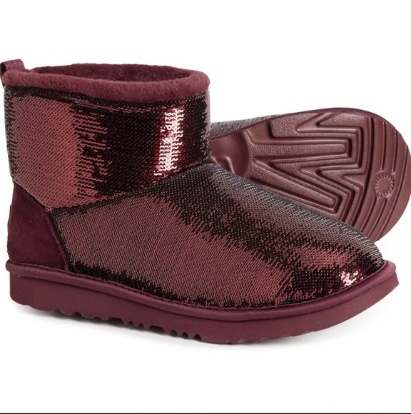 UGG Mini Classic sequin Mirror Ball Boots - Picture 5 of 11